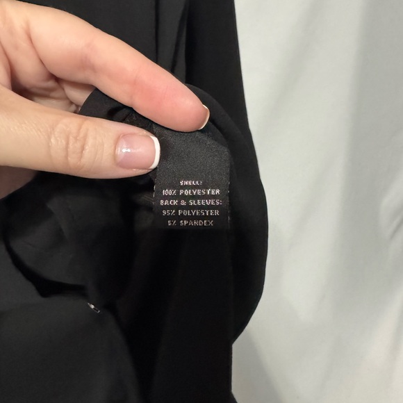 Slim Factor By Investments Button Front Top - Black - 2X - Picture 5 of 6